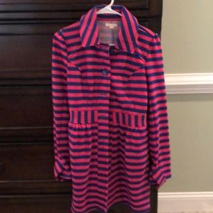 Tulle pink and blue stripe jacket small